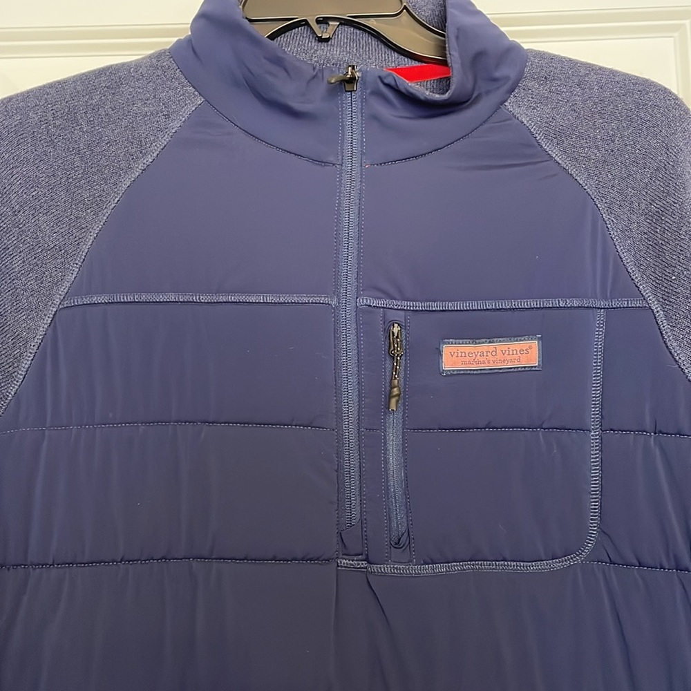 Vineyard Vines pullover jacket in dark navy - Picture 2 of 7